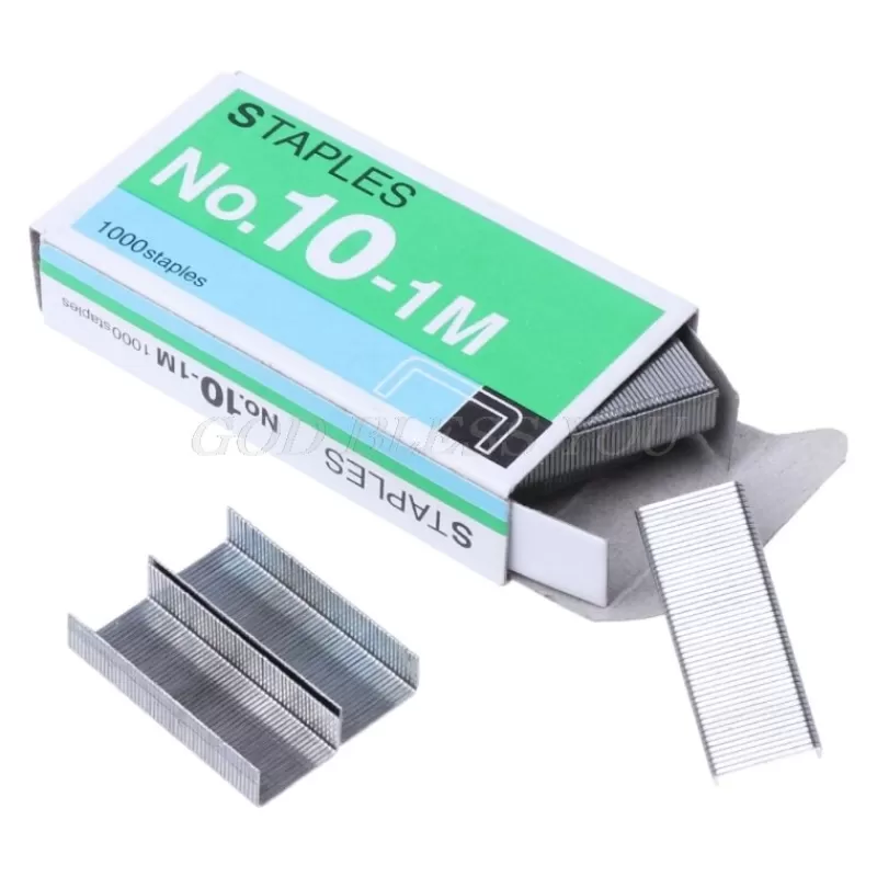 Flash Sale SOC 1000Pcs/Box Metal Staples No.10 Binding Stapler Office Binding Supplies School Stationary Drop Shipping