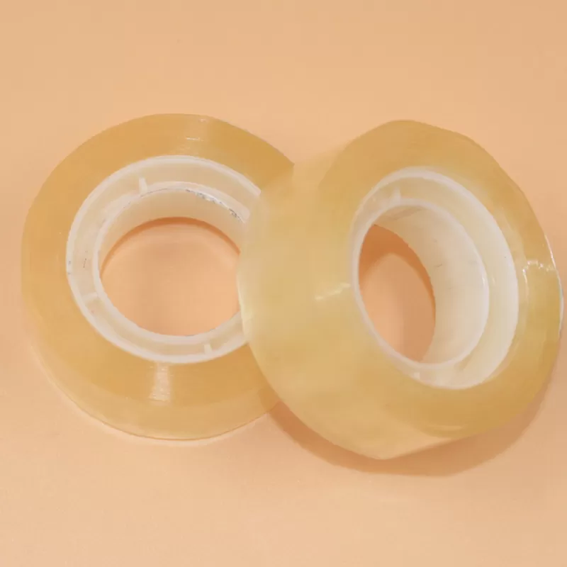 Fashion SOC 1/2/3 Rolls 18 Mm*20 Yards Small Transparent Single Side Tape Students Adhesive Office Tape Packaging Tape Supplies Good Quality