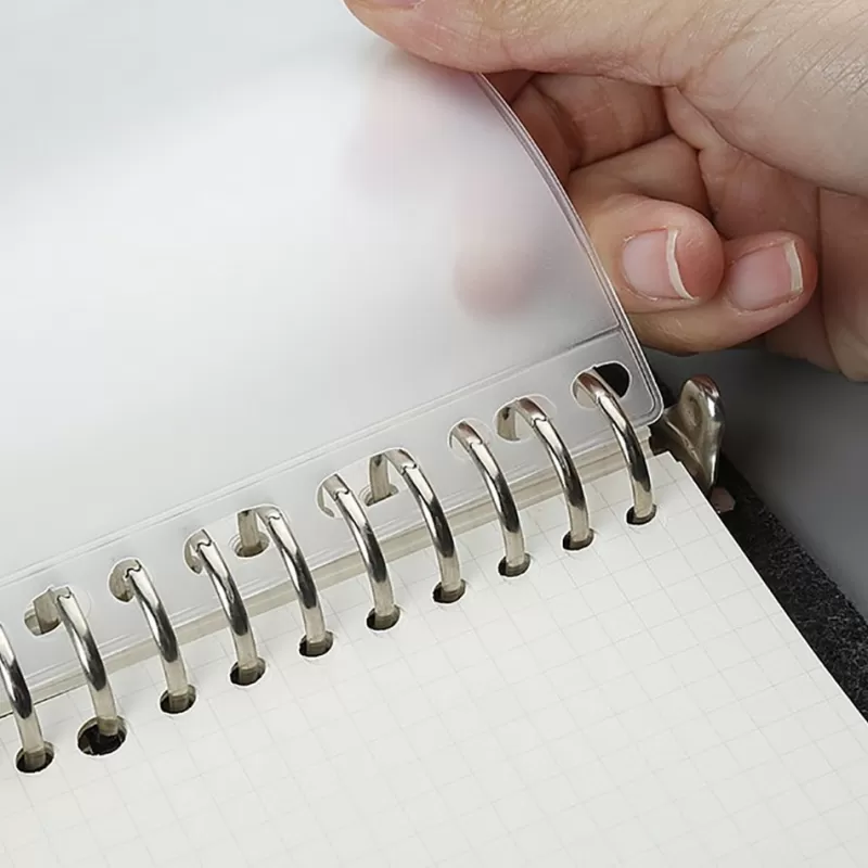 Outlet SOC 12PCS Convenient Clear PVC A5 A6 A7 Binder Pockets Clear Zipper Folders For 6-Ring Notebook Binder Files Reports Binder
