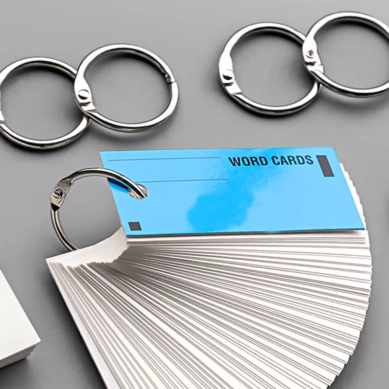 Store SOC 15/30pcs Metal Loose Leaf Binder Ring Book Hoops DIY Albums School Office Craft Book Binding Hoops Office Binding Supplies