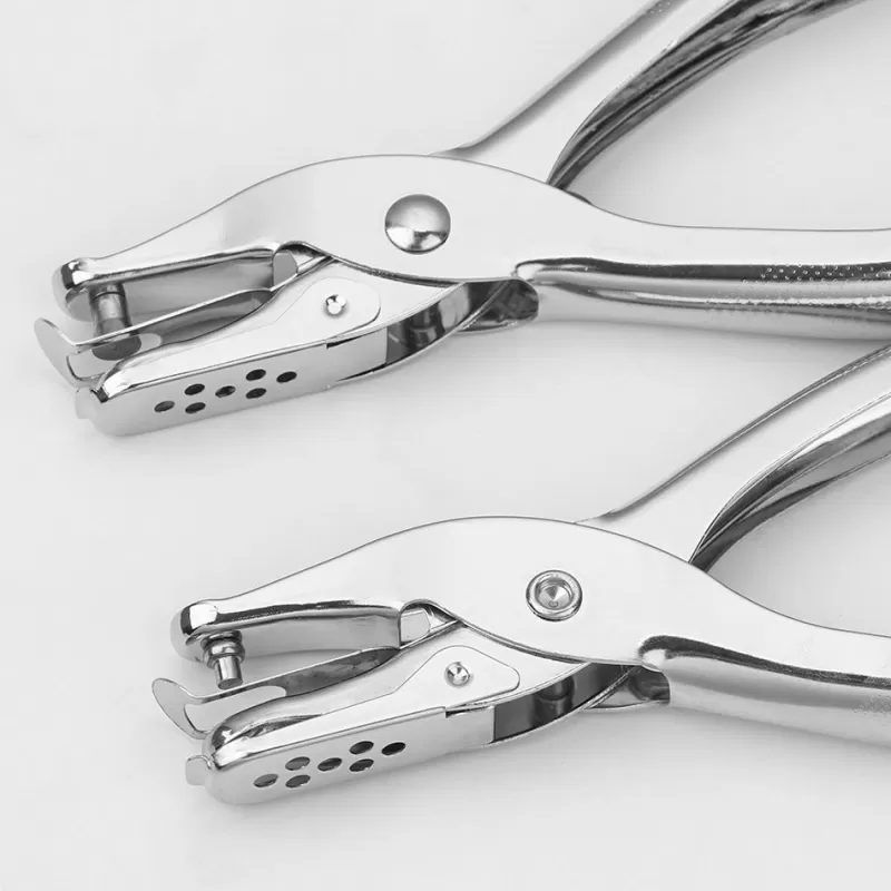 Clearance SOC 1 Pc Metal 3/6mm Pore Diameter Punch Pliers Single Hole Puncher Hand Paper Scrapbooking Punches 1-8 Pages Paper Hole Puncher