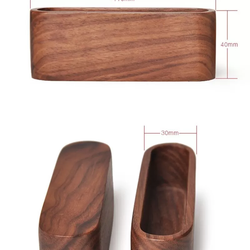 Online SOC 1Pc Wooden Business Card Holders Note Holder Display Device Card Stand Holder Office Supplies Stationery Accessories Organizer