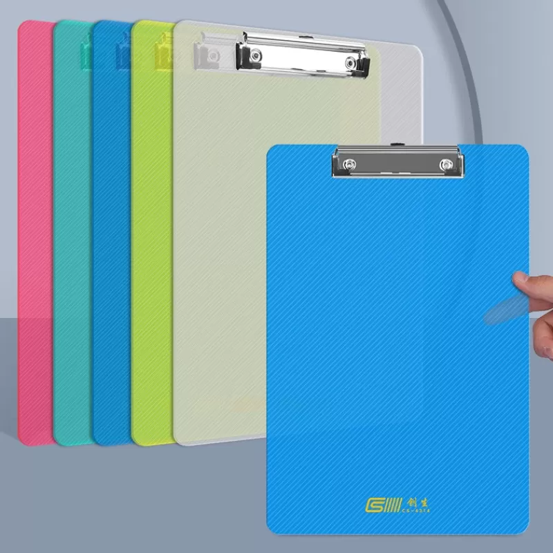 Cheap SOC 1PCS A4 File Folder Paper Clipboard Writing Pad Splint Memo Clip Board Document Holder Student School Office Stationery Supplies