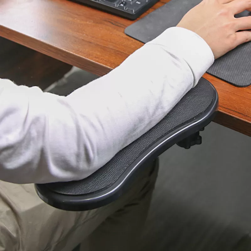 Discount SOC 2021 New Rotating Computer Arm Rest Pad Ergonomic Adjustable PC Wrist Rest Extender Desk Hand Bracket Home Office Mouse Pad