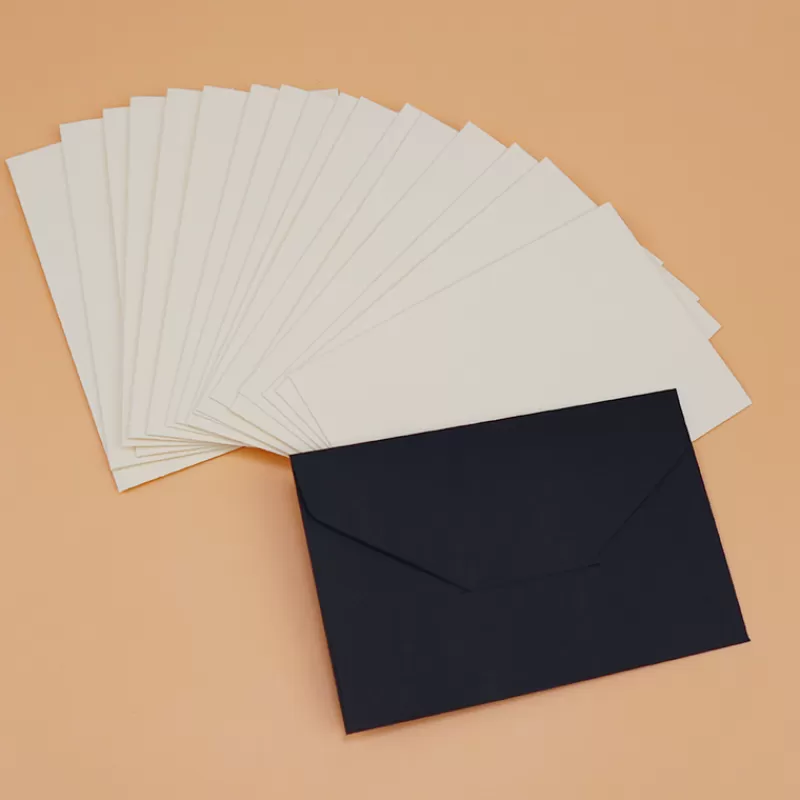 Sale SOC 20/40/80PCS Classical White Black Kraft Blank Mini Paper Window Envelopes Wedding Invitation Envelope Gift Envelope