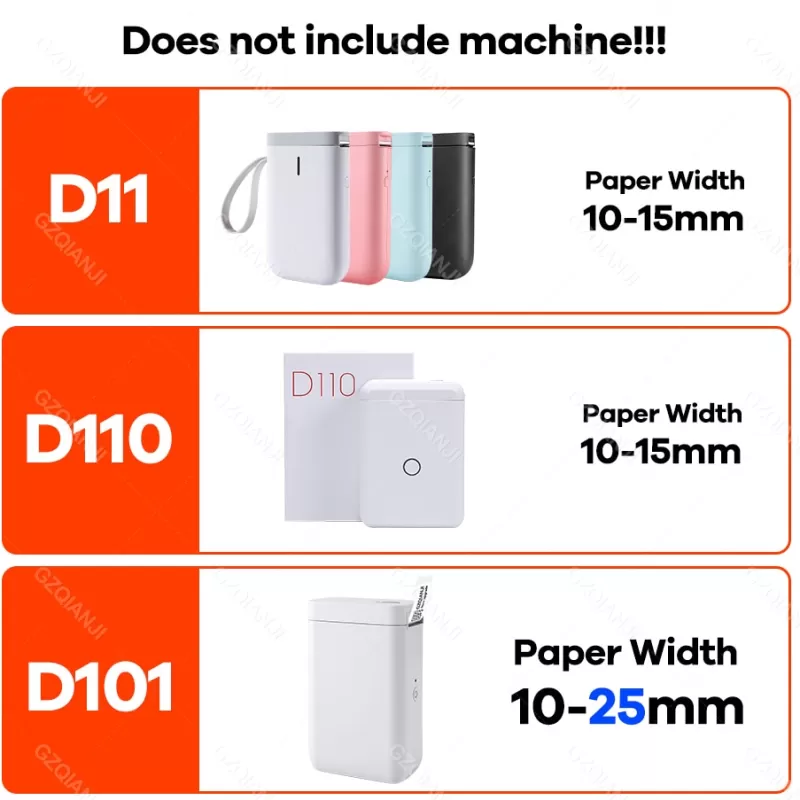 Best Sale SOC 2 Inch Sticker Label Paper Roll 10-25mm Size White Sticker Papers For Portable Niimbot Label Thermal Printer D101 Home Office