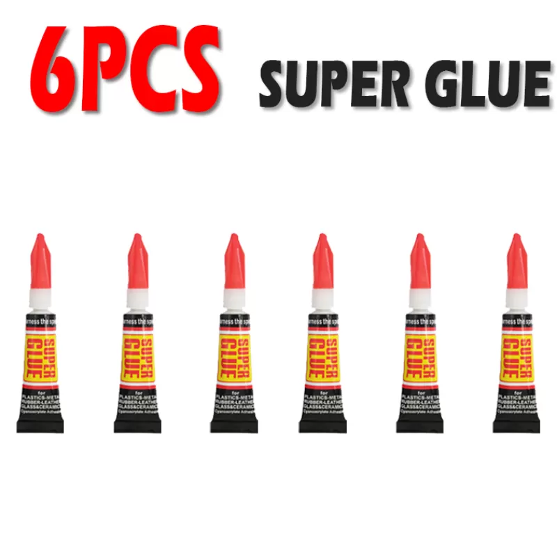 Sale SOC 3-12pcs Liquid Super Glue Wood Rubber Metal Glass Cyanoacrylate Adhesive Stationery Store Nail Gel 502 Instant Strong Bond Leath