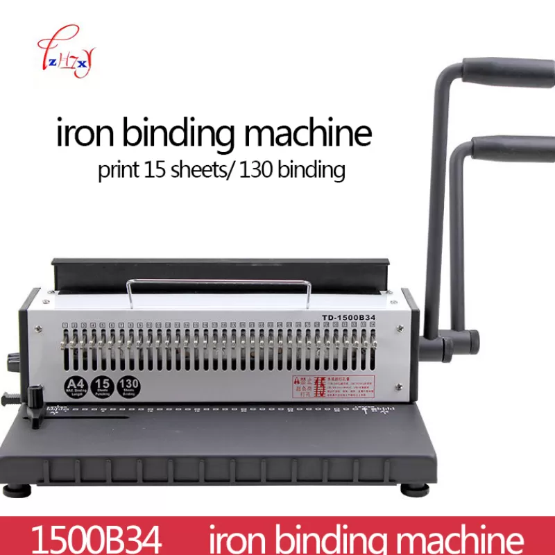 Sale SOC 34Holes Manual Wire Binding Machine Metal Spiral Wire Spool Binding Machine A4 Binder Puncher Machine 1pc