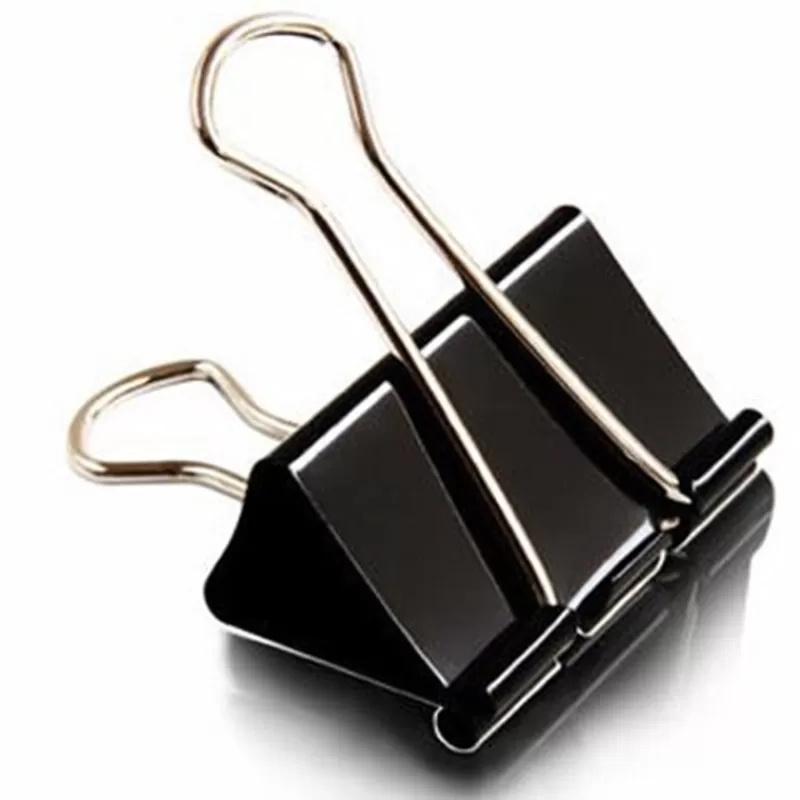Online SOC 36 Pieces/Lot Black Metal Binder Clips 15/19/25/32/41/51mm Notes Letter Paper Clip Office Supplies Binding Securing Clip Product