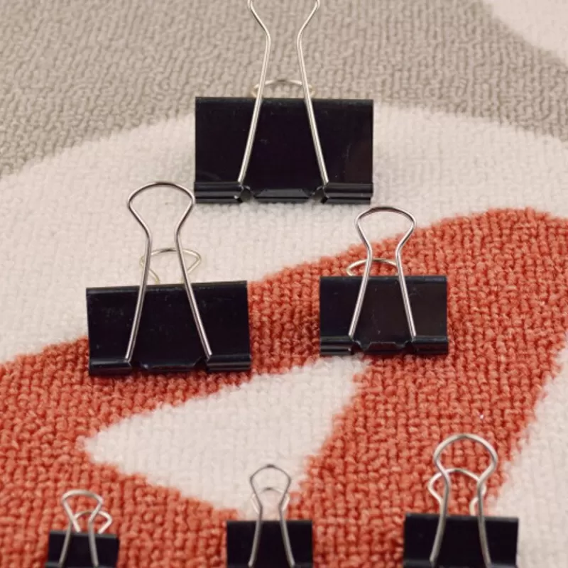 Online SOC 36 Pieces/Lot Black Metal Binder Clips 15/19/25/32/41/51mm Notes Letter Paper Clip Office Supplies Binding Securing Clip Product