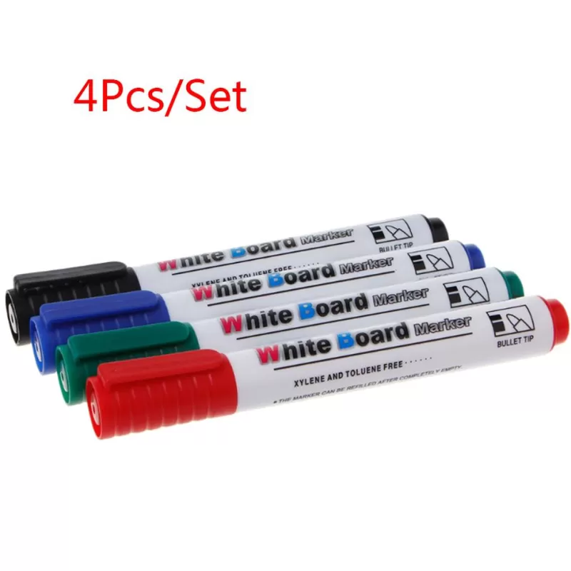 New SOC 4PCS/Set Erasable Whiteboard Marker Pen Environment Friendly Marker Office School Home Drop Shipping