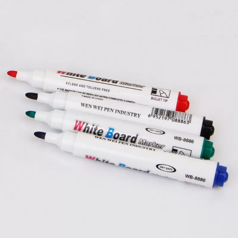 New SOC 4PCS/Set Erasable Whiteboard Marker Pen Environment Friendly Marker Office School Home Drop Shipping