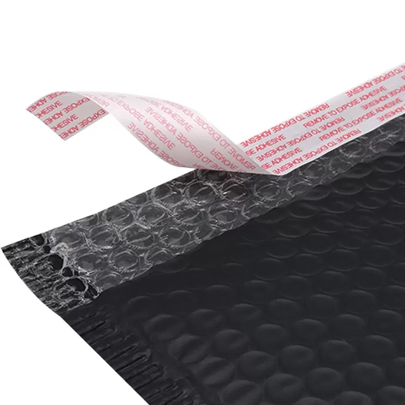 New SOC 50PCS Black Bubble Mailer Matte Envelope Bag Mailers Packaging Bags For Business Lined Poly Mailer Self Seal Shipping Bags