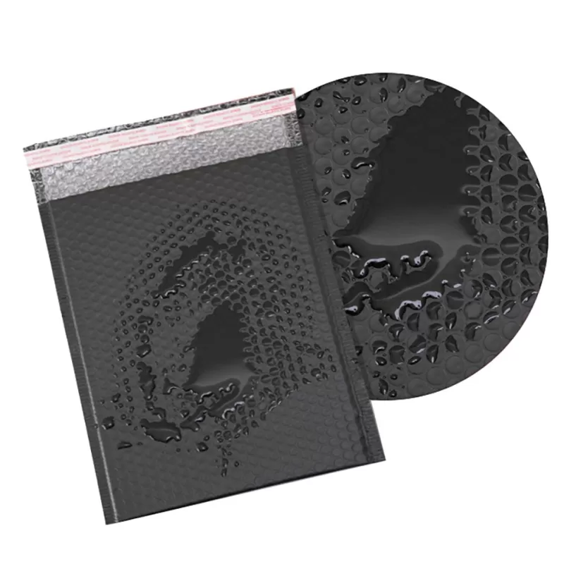 New SOC 50PCS Black Bubble Mailer Matte Envelope Bag Mailers Packaging Bags For Business Lined Poly Mailer Self Seal Shipping Bags
