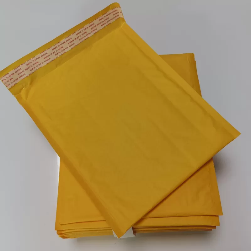 Sale SOC 50PCS Poly Bubble Padded Mailing Envelopes For Mailer Gift Packaging Self Seal Bag Bubble Padding Yellow Color Multiple Sizes