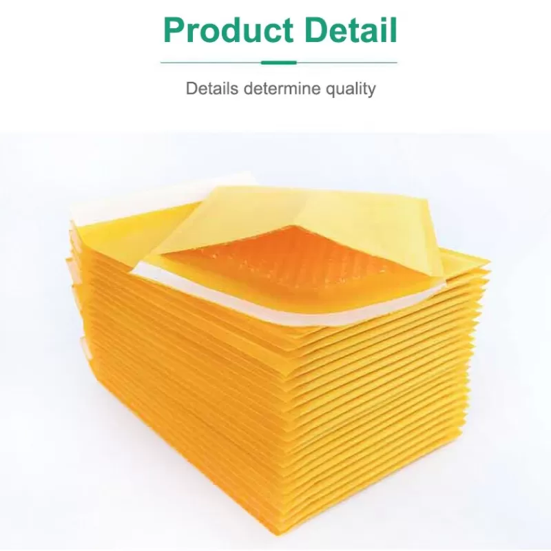 Sale SOC 50PCS Poly Bubble Padded Mailing Envelopes For Mailer Gift Packaging Self Seal Bag Bubble Padding Yellow Color Multiple Sizes