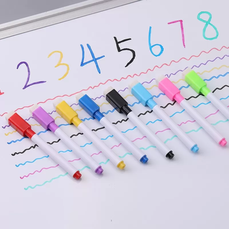 Sale SOC 8 Colors Erasable Magnetic Whiteboard Marker Pen Blackboard Marker Chalk Glass Ceramics Office School Art Marker Stationery