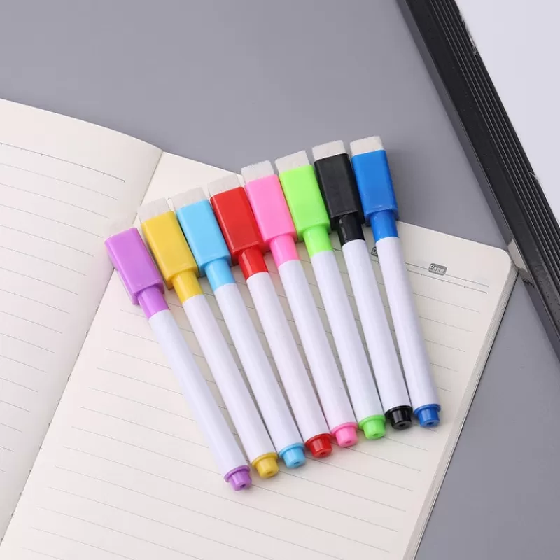 Sale SOC 8 Colors Erasable Magnetic Whiteboard Marker Pen Blackboard Marker Chalk Glass Ceramics Office School Art Marker Stationery