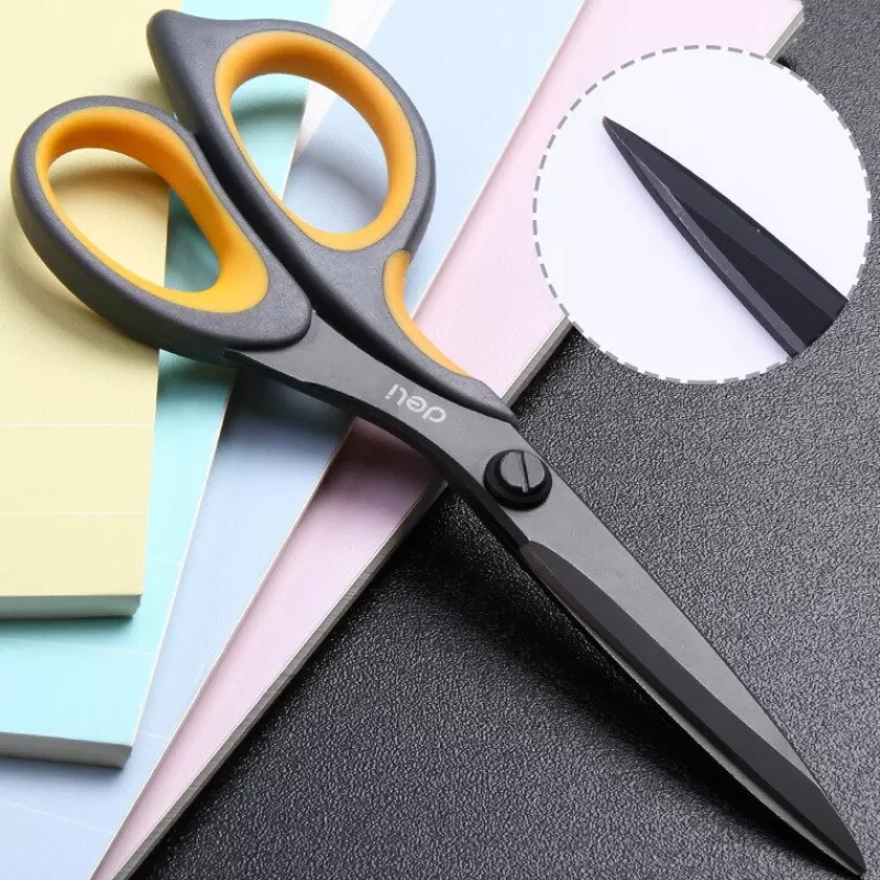 Outlet SOC Anti Stick Anti Rust Scissors Office Art Envelope Utility Knife For Packages Box Cutters Cutting Paper Craft Cardboard Etc