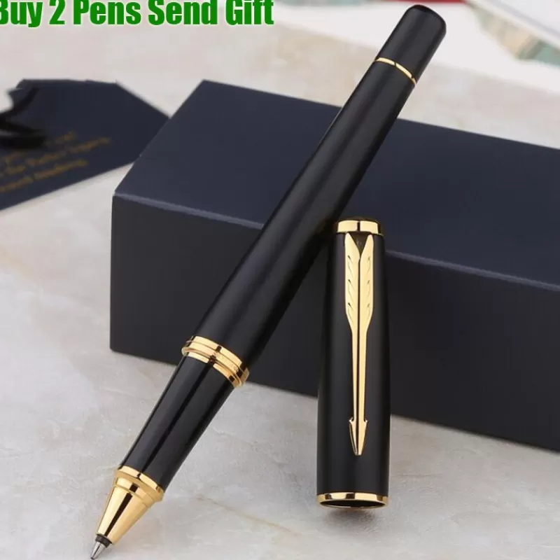 Online SOC Classic Design Brand Metal Roller Ballpoint Pen Office Executive Business Men Signature Gift Pen Buy 2 Send Gift