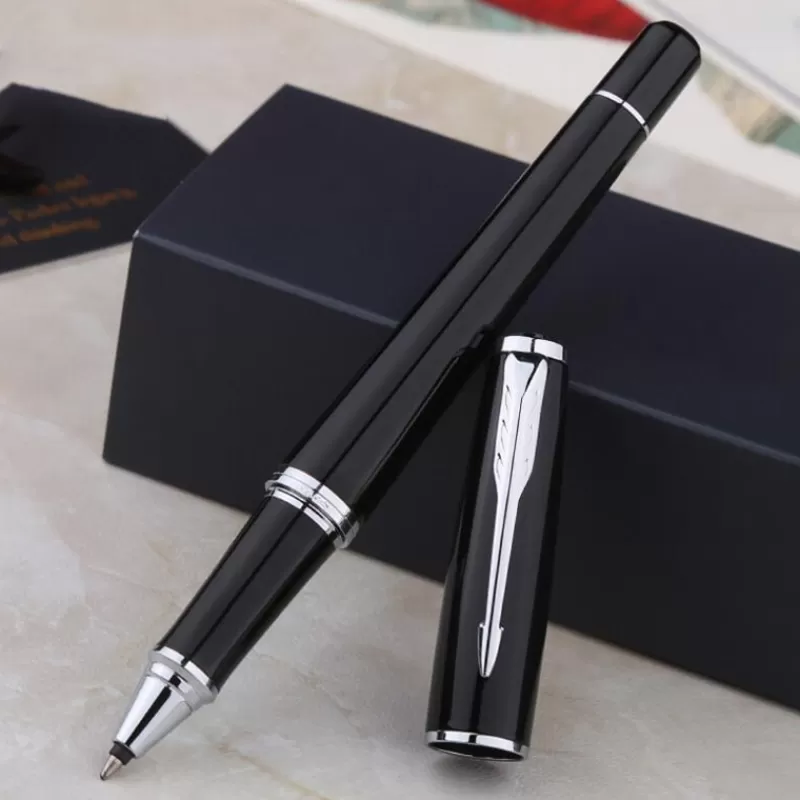 Online SOC Classic Design Brand Metal Roller Ballpoint Pen Office Executive Business Men Signature Gift Pen Buy 2 Send Gift
