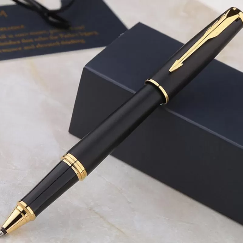 Online SOC Classic Design Brand Metal Roller Ballpoint Pen Office Executive Business Men Signature Gift Pen Buy 2 Send Gift