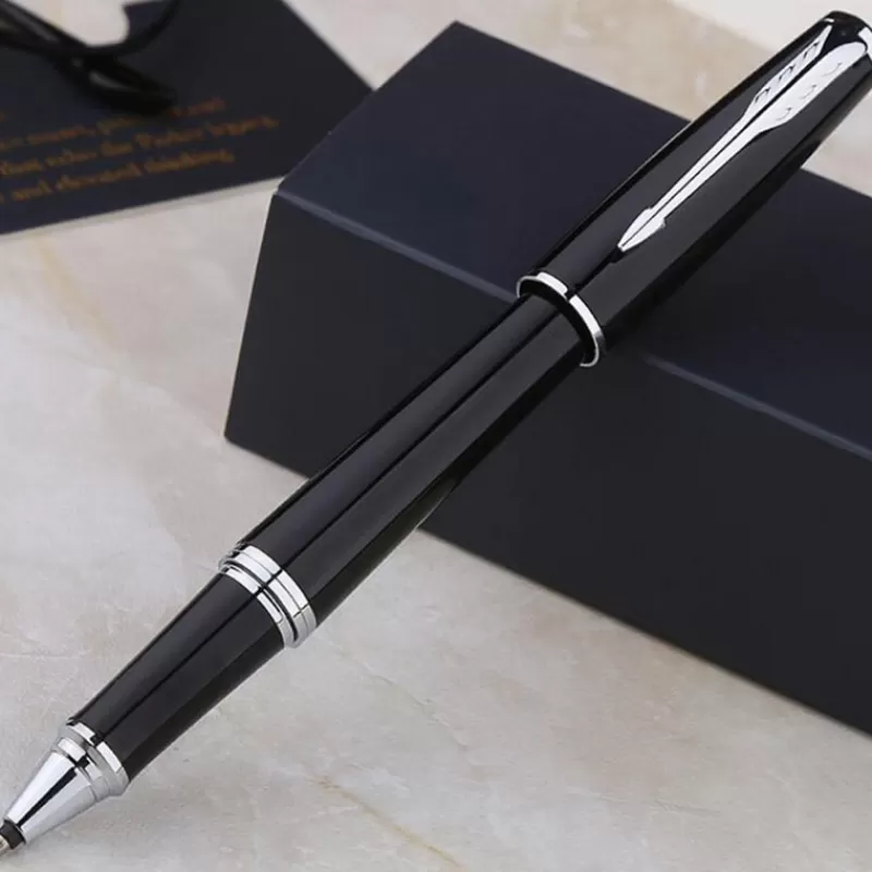 Online SOC Classic Design Brand Metal Roller Ballpoint Pen Office Executive Business Men Signature Gift Pen Buy 2 Send Gift