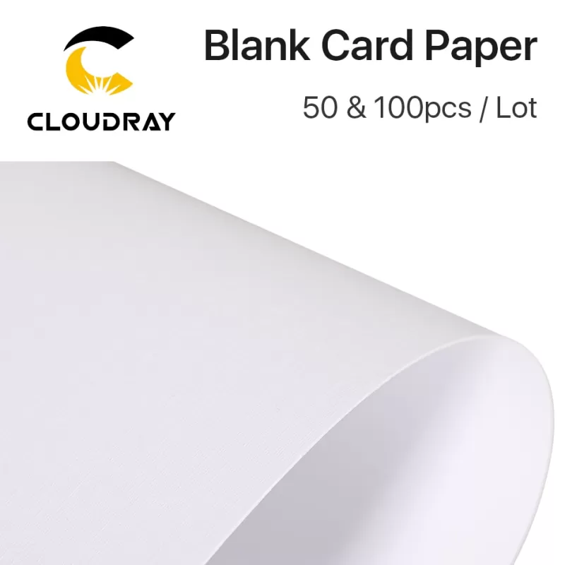 Fashion SOC Cloudray 50/100pcs Laser Engraving Material Blank Card Paper A4 Size Leoni Pattern Cardboard For DIY Paper Cutscissor Cut Design