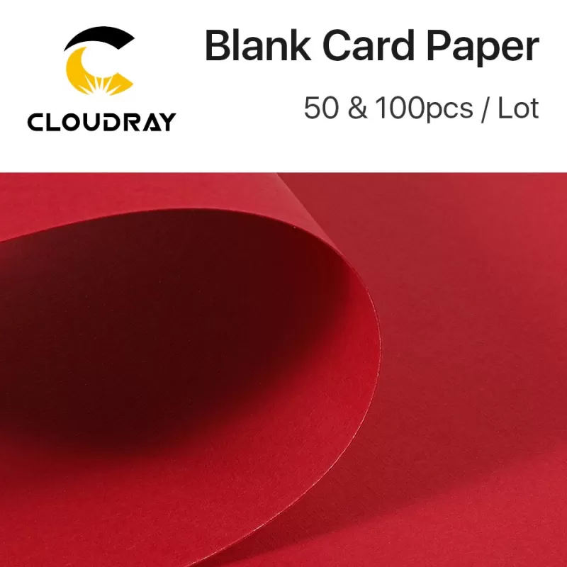 Fashion SOC Cloudray 50/100pcs Laser Engraving Material Blank Card Paper A4 Size Leoni Pattern Cardboard For DIY Paper Cutscissor Cut Design