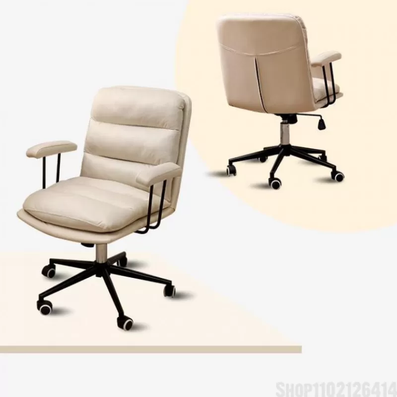 Outlet SOC Computer Chair Home Comfortable Desk Chair Back Light Luxury Office Chair Study Sedentary Bedroom Swivel Chair Study Seat