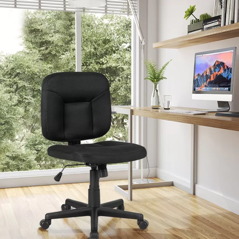 Flash Sale SOC Costway Mesh Computer Chair Low Back Adjustable Task Chair Armless Home Office Furniture 586