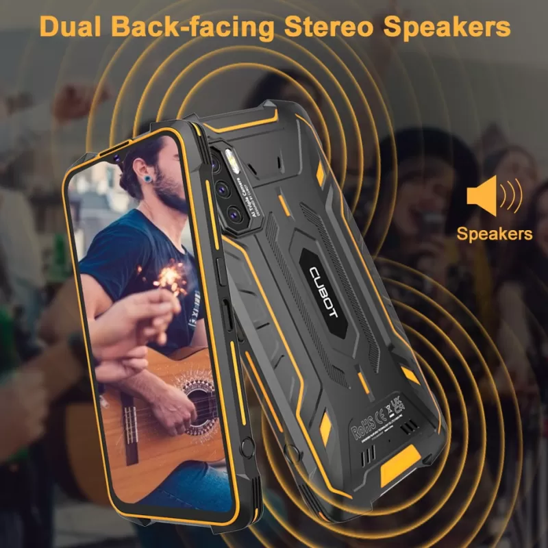 Best Sale SOC Cubot KingKong 5 Pro IP68/IP69K Waterproof Smartphone Rugged Phone 8000mAh 48MP Triple Camera Android 11 NFC 64GB Global 4G LTE black-orange