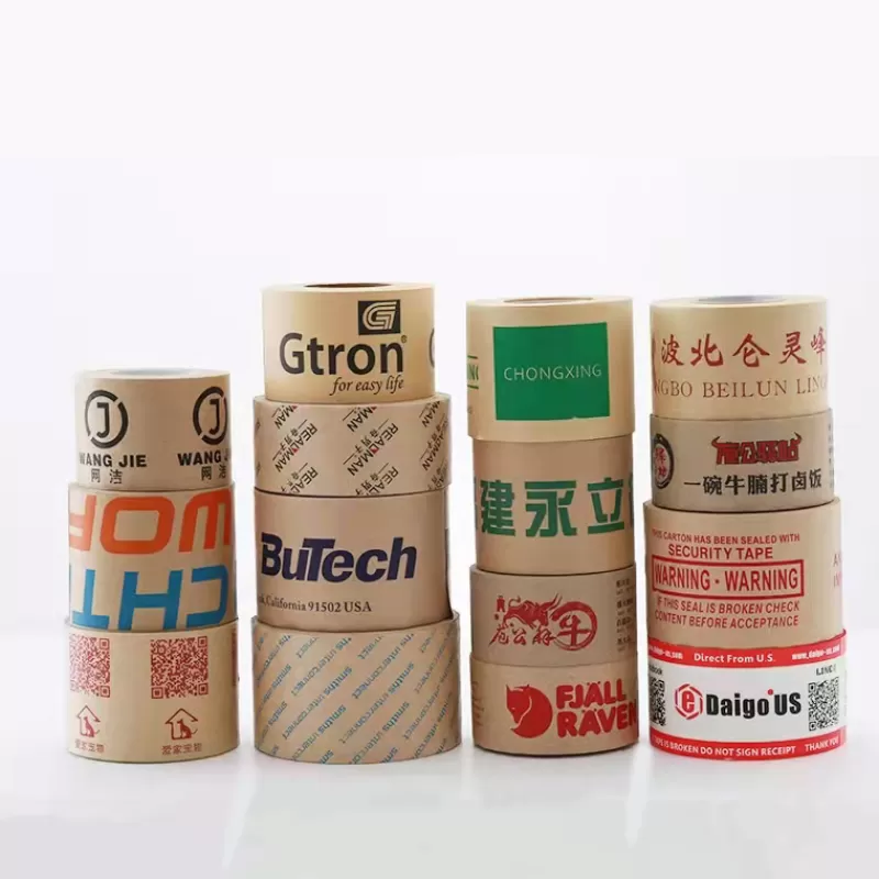 Clearance SOC [Custom] Self-Adhesive High Adhesive Kraft Paper Tape Degradation Easy Tear Masking Sealing Packaging Kraft Paper Tape