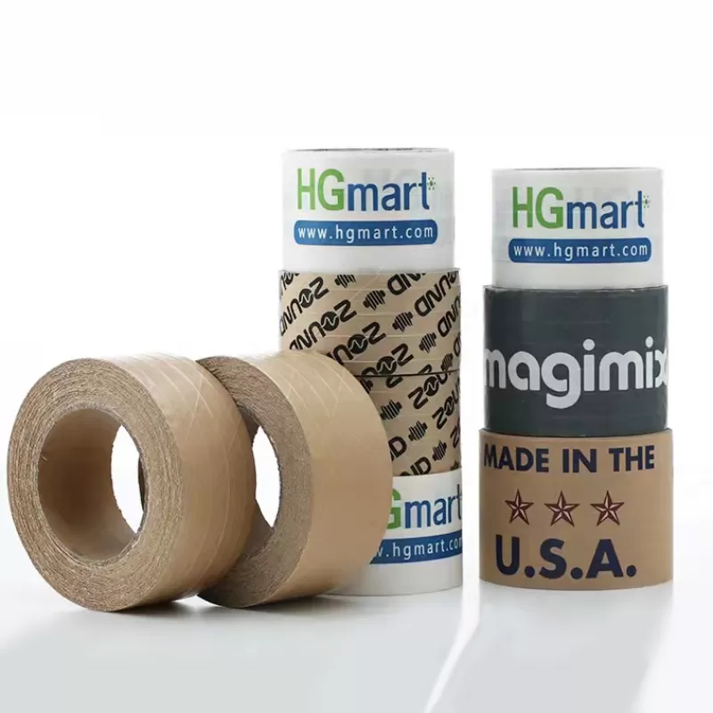 Clearance SOC [Custom] Self-Adhesive High Adhesive Kraft Paper Tape Degradation Easy Tear Masking Sealing Packaging Kraft Paper Tape
