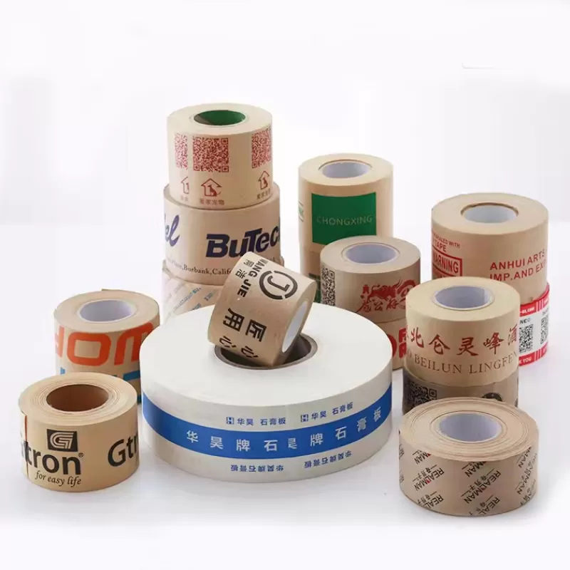 Clearance SOC [Custom] Self-Adhesive High Adhesive Kraft Paper Tape Degradation Easy Tear Masking Sealing Packaging Kraft Paper Tape