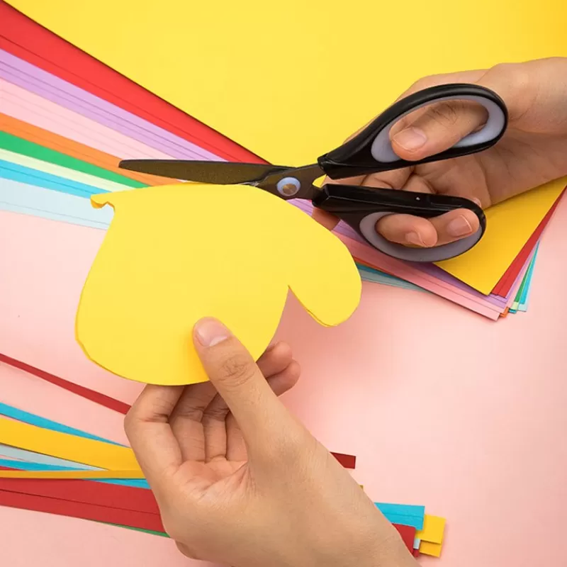 Cheap SOC Deli Scissors Alloy Stainless Steel Anti Stick Scissors Stationery Office Student DIY Hand Craft School Sissors Tool Supplies