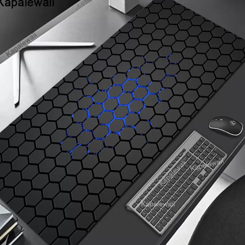 Clearance SOC Geometric Art Mouse Pad Large Carpet Non-slip Desktop Table Mat Student Desk Mat Cherry Blossom Mousepad XXL Office Accessories