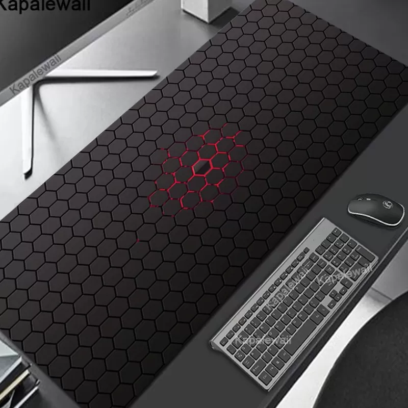 Clearance SOC Geometric Art Mouse Pad Large Carpet Non-slip Desktop Table Mat Student Desk Mat Cherry Blossom Mousepad XXL Office Accessories