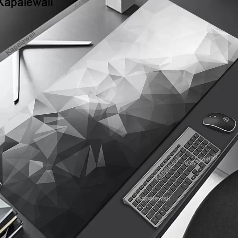 Clearance SOC Geometric Art Mouse Pad Large Carpet Non-slip Desktop Table Mat Student Desk Mat Cherry Blossom Mousepad XXL Office Accessories