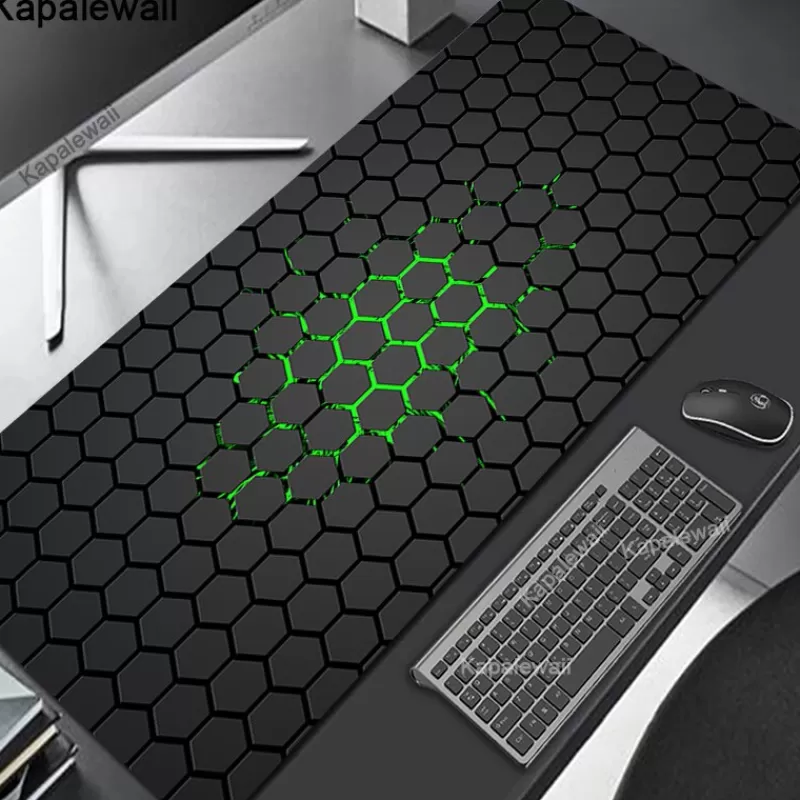 Clearance SOC Geometric Art Mouse Pad Large Carpet Non-slip Desktop Table Mat Student Desk Mat Cherry Blossom Mousepad XXL Office Accessories