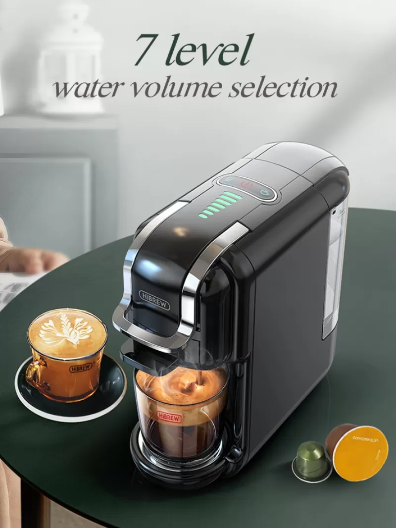 Store SOC HiBREW Multiple Capsule Coffee Machine, Hot/Cold Dolce Gusto Milk Nespresso Capsule ESE Pod Ground Coffee Cafeteria 19Bar 5 In 1