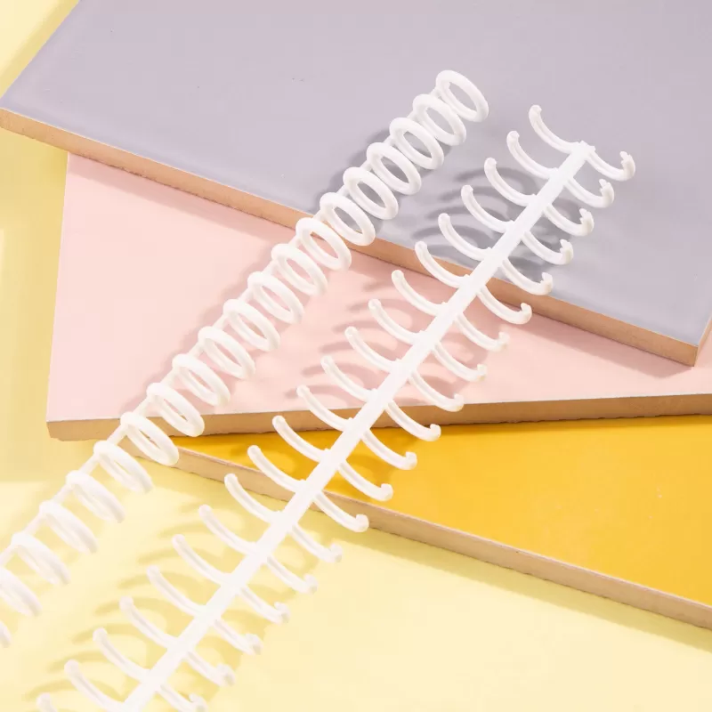 Sale SOC KW-trio 10pcs Plastic 30-Hole Loose Leaf Binders Ring Binding Spines Combs 85 Sheets Capacity For DIY Paper Notebook Album