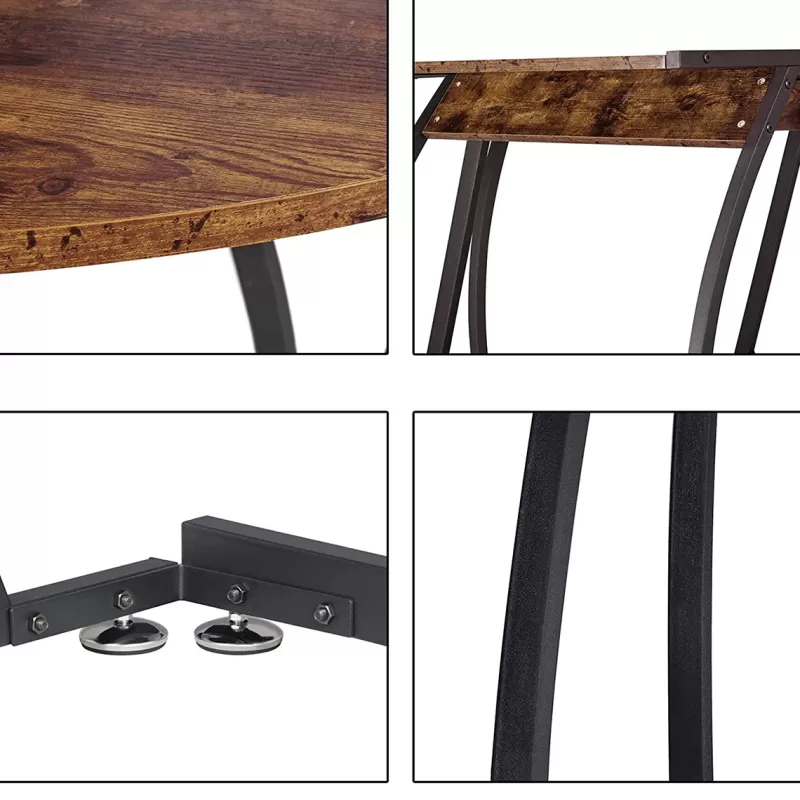 Cheap SOC L-Shaped Desktop Computer Desk Furniture Corner Desk Writing Table Home Office Furniture Workstation Standing Desk Table Meubles