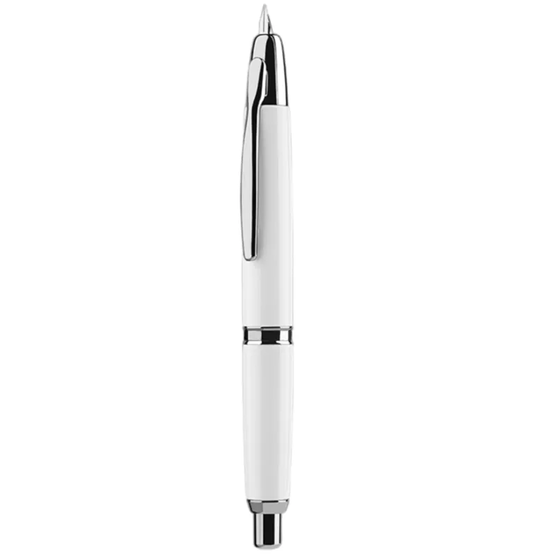 Best SOC MAJOHN A1 Press Fountain Pen Retractable Extra Fine Nib 0.4mm Metal Ink Pen With Converter For Writing New Color