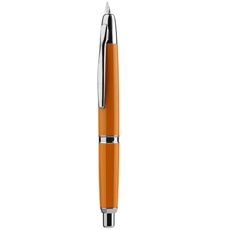 Best SOC MAJOHN A1 Press Fountain Pen Retractable Extra Fine Nib 0.4mm Metal Ink Pen With Converter For Writing New Color