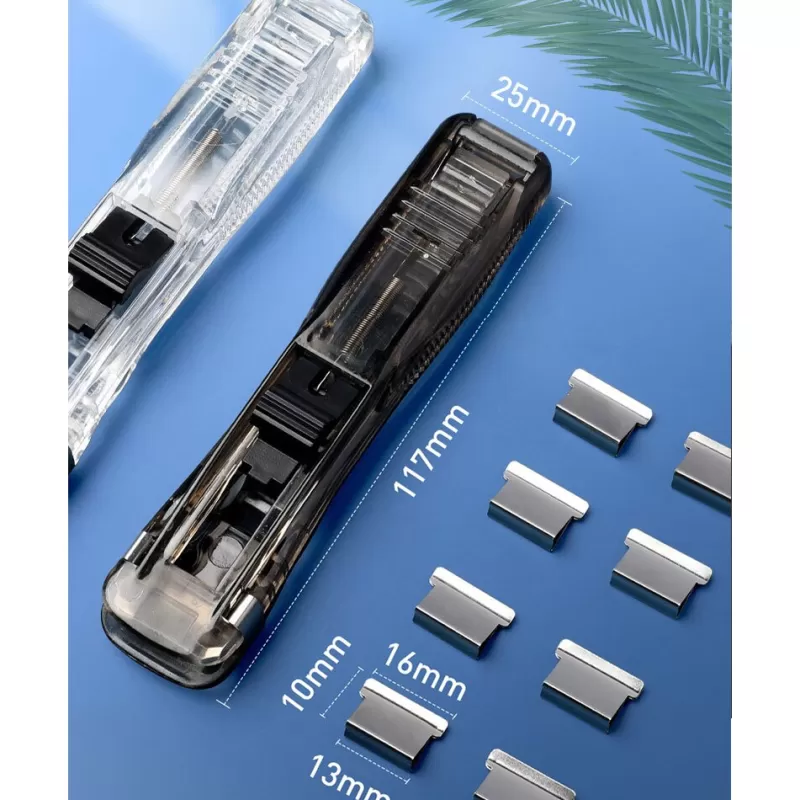 Online SOC Metal Clip Push Staple Remover Paper Fixing Organizing Stapler Reusable Push Clamp Not Damage Paper Binding File Paper Clip Push