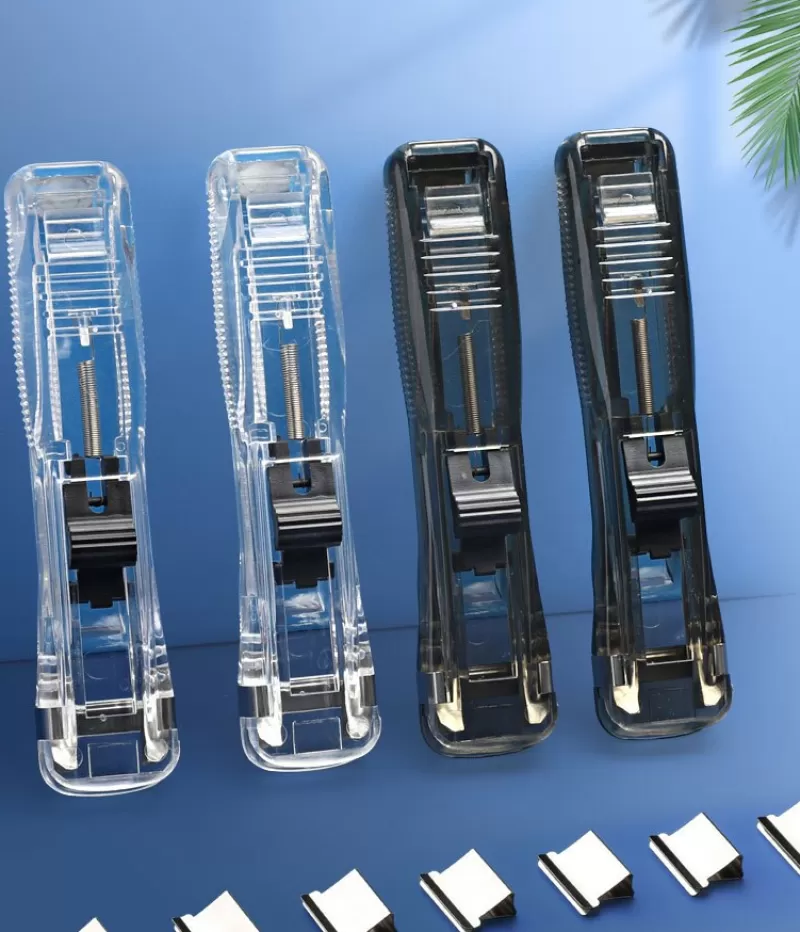 Online SOC Metal Clip Push Staple Remover Paper Fixing Organizing Stapler Reusable Push Clamp Not Damage Paper Binding File Paper Clip Push