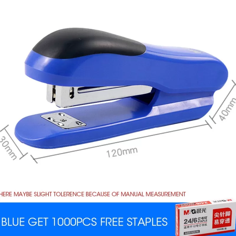 Store SOC M&G 25/50/70 Sheets Effortless Stapler Paper Book Binding Stapling Machine School Office Supplies Stationery Accessories Staples