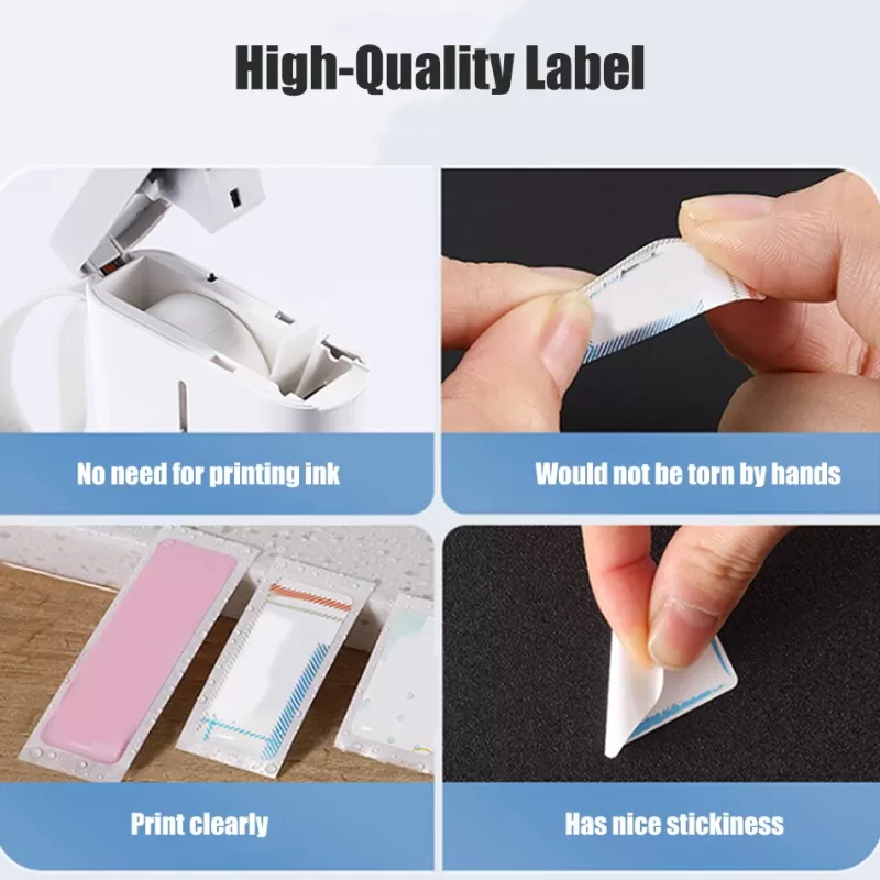 Best Sale SOC Niimbot D11 D110 D101 Label Paper Sticker Tape Waterproof Anti-Oil Price Label Pure Color Scratch-Resistant Label Sticker