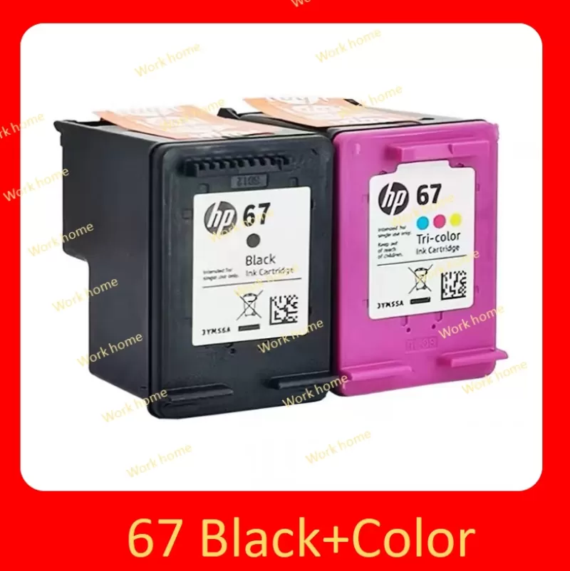 Clearance SOC Original Genuine HP 67 Black Colour Ink Cartridge For 6052 6055 6058 6075 6452 6455 6458 1255 2732 2752 2755 4140 4152